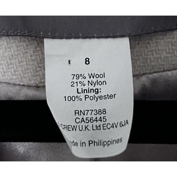 J. Crew The Stadium Cloth Wool Blend Pea Coat In Cream Size 8 - Picture 14 of 14